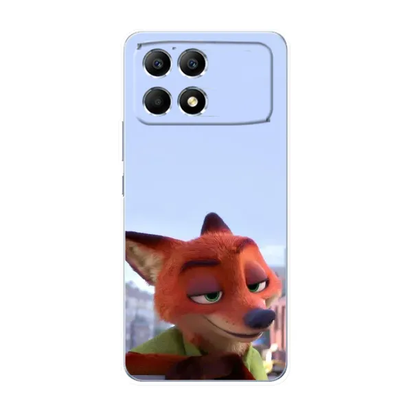 Чехол с принтом «Лис Ник» для Xiaomi POCO F6