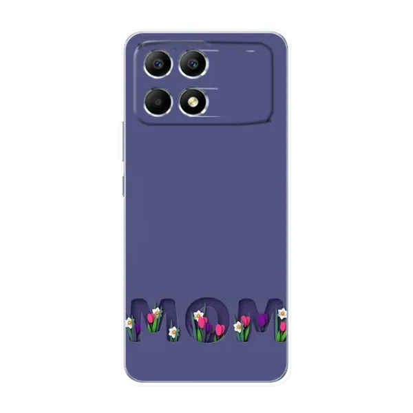 Чехол с принтом «Мама в цветах» для Xiaomi POCO F6