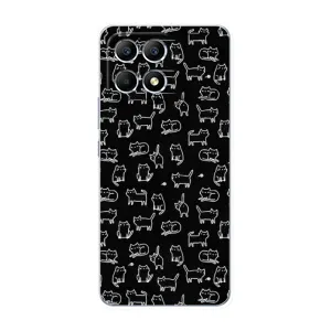 Чохол з принтом для Xiaomi POCO F6 (AlphaPrint) Модні коти (Маленькі котики)
