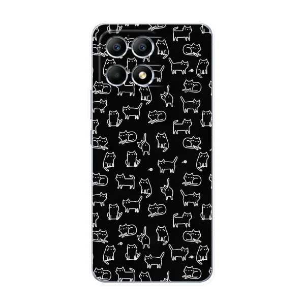 Чехол с принтом «Меленькие котики» для Xiaomi POCO F6 Чехол с принтом «Меленькие котики» для Xiaomi POCO F6