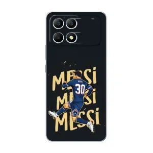 Чехлы для Xiaomi POCO F6 (Leo чемпион) (AlphaPrint) (Messi ПСЖ)