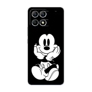 Міккі Маус чохол для Xiaomi POCO F6 (AlphaPrint - Мультяшні) (Маус на чорному)