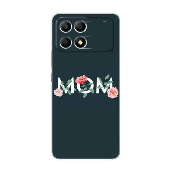 Чехол с принтом «Mom дизайн» для Xiaomi POCO F6