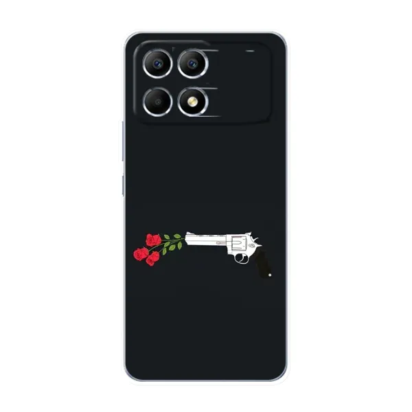 Чохол з принтом «Неочікувані квіти» для Xiaomi POCO F6