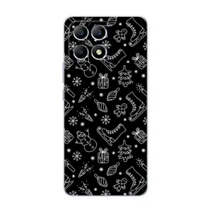 Новорічні, Святкові Чохли для Xiaomi POCO F6 - 2024 год (Новорічний фон)