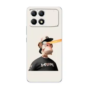 Чохли з Мавпами NFT для Xiaomi POCO F6 (AlphaPrint) (мавпа NFT в окулярах)
