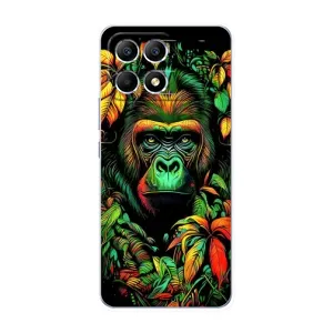 Чохол з Мавпами Xiaomi POCO F6 - (AlphaPrint) (Мавпа в квітах)