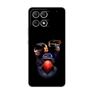 Чохол з Мавпами Xiaomi POCO F6 - (AlphaPrint) (Три мавпи)