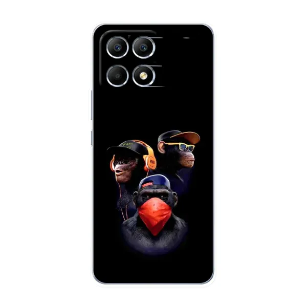 Чехол с принтом «Три обезьяны» для Xiaomi POCO F6 Чехол с принтом «Три обезьяны» для Xiaomi POCO F6