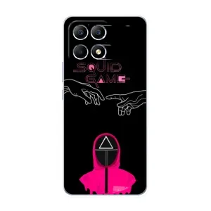 Чохол Гра в кальмара для Xiaomi POCO F6 (Мінімалізм Гра кальмара)