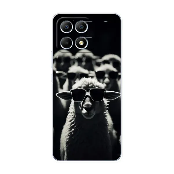 Чехол с принтом «Овечка в очках» для Xiaomi POCO F6