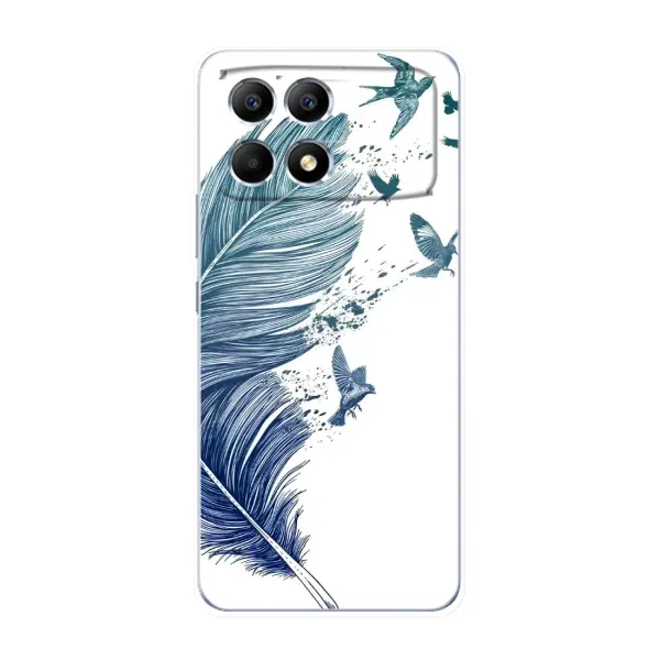 Чохол з принтом «Перо» для Xiaomi POCO F6