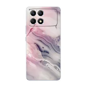 Мраморний чехол на Xiaomi POCO F6 (VPrint) (Пурпурний Мрамор)
