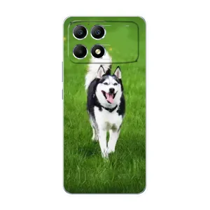 Чохол з Хаскі Xiaomi POCO F6 - (AlphaPrint) (Радісний Хаскі)