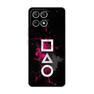 Чохол Гра в кальмара для Xiaomi POCO F6 (Символи Гра кальмара)