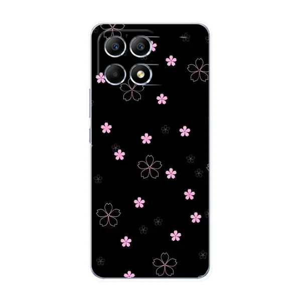 Чехол с принтом «Розовые цветы на черном» для Xiaomi POCO F6 Чехол с принтом «Розовые цветы на черном» для Xiaomi POCO F6