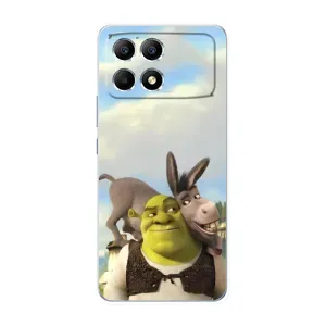 Чохол з мультфільмом Шрек на Xiaomi POCO F6 (Шрек та Осел)