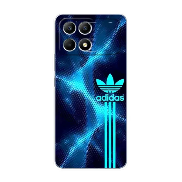 Чехол с принтом «Синий Адидас» для Xiaomi POCO F6
