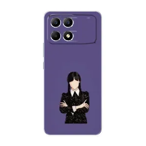 Чохли Венсдей на Xiaomi POCO F6 Уенсдей (AlphaPrint) (Венздей у чорному)