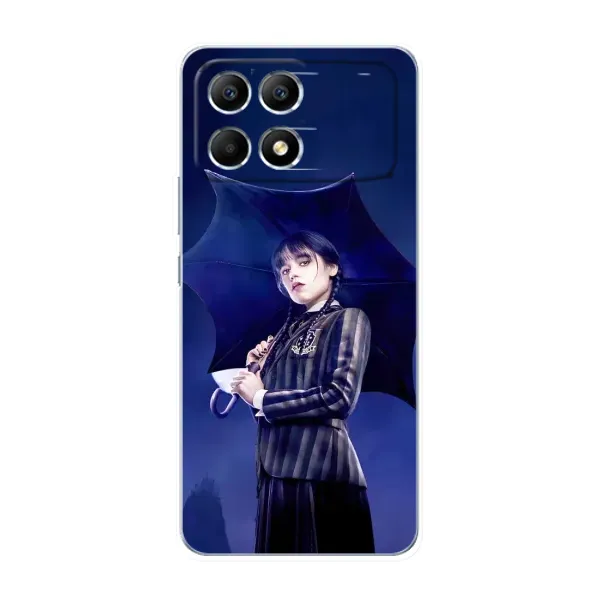 Чохол з принтом «Венздей з парасолькою» для Xiaomi POCO F6