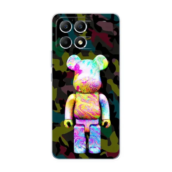 Чехол с принтом «Яркий Bearbrick» для Xiaomi POCO F6