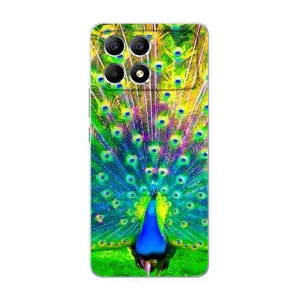 Чохол з пташками на Xiaomi POCO F6 (VPrint) (Яскравий Павлин)