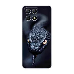 Чехол с картинкой «Хищники» для Xiaomi POCO F6 (Черная змея)