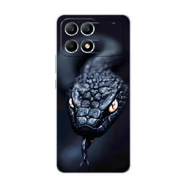 Чехол с принтом «Черная змея» для Xiaomi POCO F6 Чехол с принтом «Черная змея» для Xiaomi POCO F6