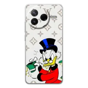 Чехлы для Xiaomi POCO F7 Pro - Скрудж МакДак Louis Vuitton (PREMIUMPrint) (Баксы Скрудж)