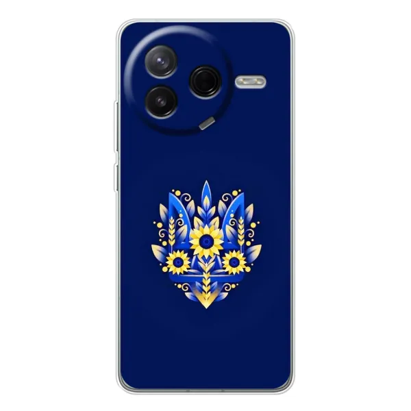 Чехол с принтом «Цветочный Герб» для Xiaomi POCO F7 Pro