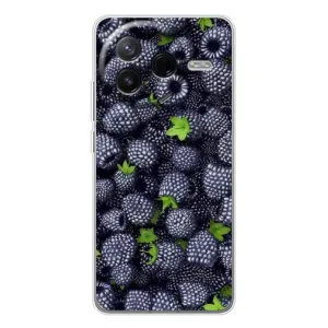 Чехлы с Фруктами для Xiaomi POCO F7 Pro (VPrint) (Ежевика)