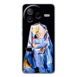 Чехлы с футболистом Ерлинг Холанд для Xiaomi POCO F7 Pro (AlphaPrint) (футболист Холанн)