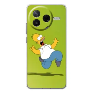 Чехол с Симпсонами для Xiaomi POCO F7 Pro (VPrint) (Гомер Симпсон)