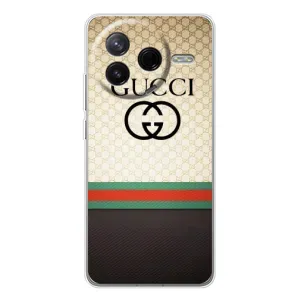 Чехлы ГУЧЧИ для Поко Ф7 Про (AlphaPrint) (GUCCI стиль)