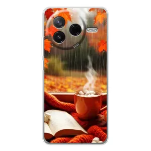 Чехол с принтом «Кофе и дождь» для Xiaomi POCO F7 Pro