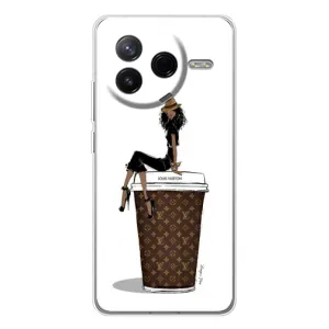 Чехлы Луи Витон для Xiaomi POCO F7 Pro (AlphaPrint - LOUIS VUITTON) (кофе LOUIS VUITTON)