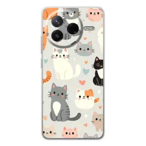 Чохол з малюнком кіт на Xiaomi POCO F7 Pro (Колаж котів)