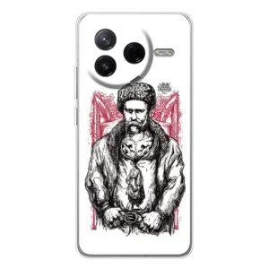 Чохли для Xiaomi POCO F7 Pro с принтом Тараса Шевченко (AlphaPrint) (Козак Шевченко)
