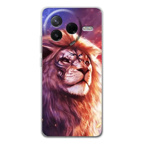 Чехол с принтом «Красочный Лев» для Xiaomi POCO F7 Pro