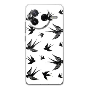 Чехол с птицами на Xiaomi POCO F7 Pro (VPrint) (Ласточки)
