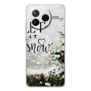 Новогодние, Праздничные Чехлы для Xiaomi POCO F7 Pro - 2024 год (Let it snow)