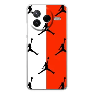 Чехлы для Xiaomi POCO F7 Pro - с картинкой JORDAN (AlphaPrint) (Лого Джордан)