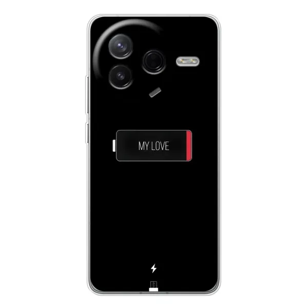 Чехол с принтом «Love battery» для Xiaomi POCO F7 Pro
