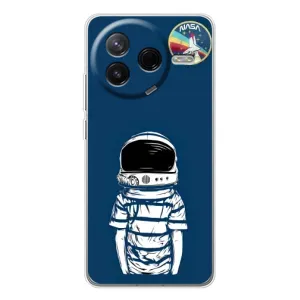 Чехол NASA для Xiaomi POCO F7 Pro (AlphaPrint) (Мальчик в шлеме)