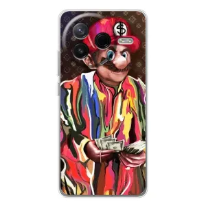 Брендновые Чехлы для Xiaomi POCO F7 Pro - (PREMIUMPrint) (Mario LV)