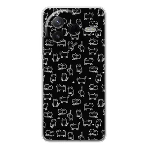 Чохол з принтом для Xiaomi POCO F7 Pro (AlphaPrint) Модні коти (Маленькі котики)