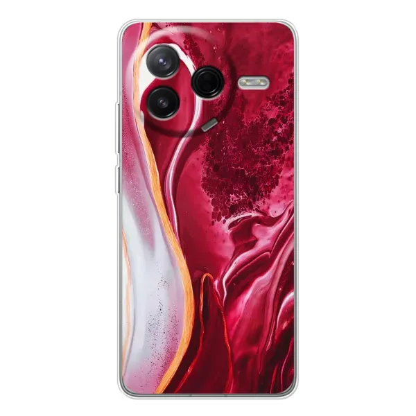 Чехол с принтом «Мрамор красный» для Xiaomi POCO F7 Pro Чехол с принтом «Мрамор красный» для Xiaomi POCO F7 Pro