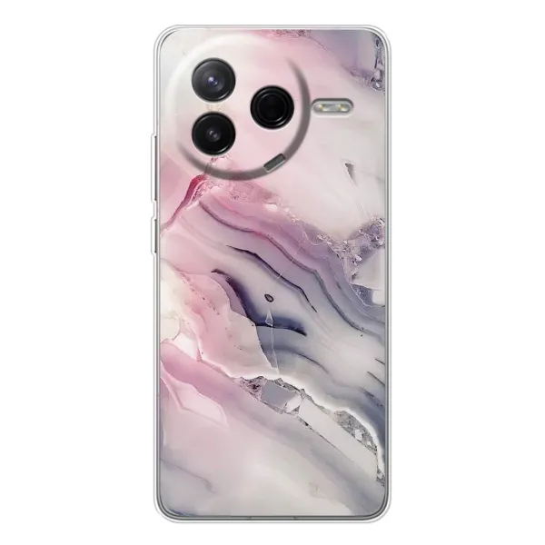 Чехол с принтом «Пурпурный Мрамор» для Xiaomi POCO F7 Pro