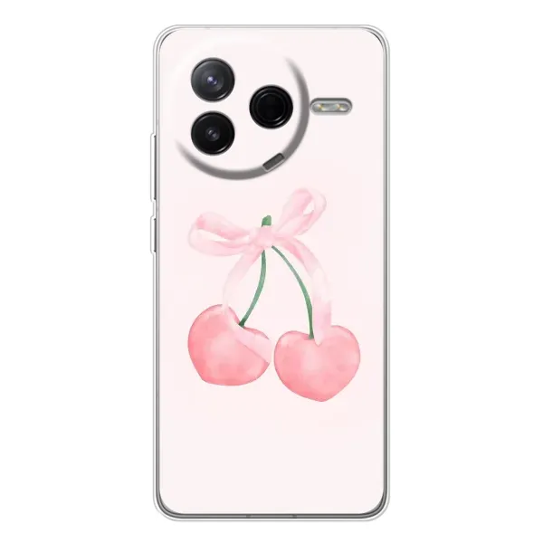 Чохол з принтом «Рожеві вишні» для Xiaomi POCO F7 Pro