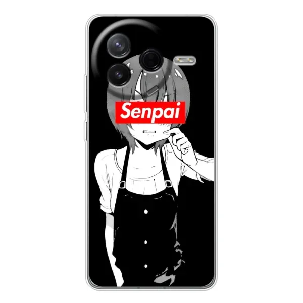 Чохол з принтом «Senpai» для Xiaomi POCO F7 Pro Чохол з принтом «Senpai» для Xiaomi POCO F7 Pro